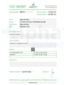 COA - 2X Blend CJC-1295 No DAC (5mg) : Ipamorelin (5mg)