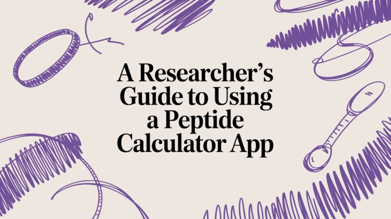A Researcher’s Guide to Using a Peptide Calculator App