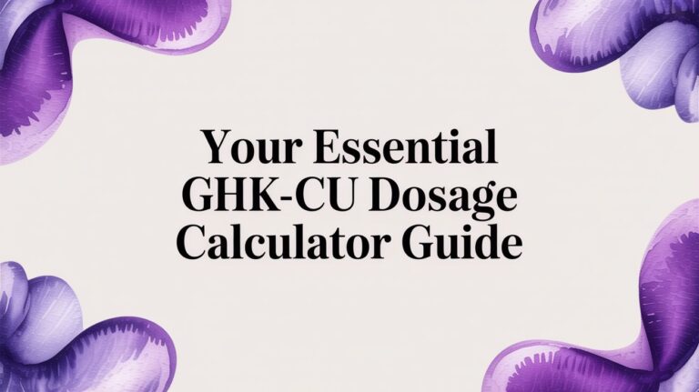 Your Essential GHK-Cu Dosage Calculator Guide