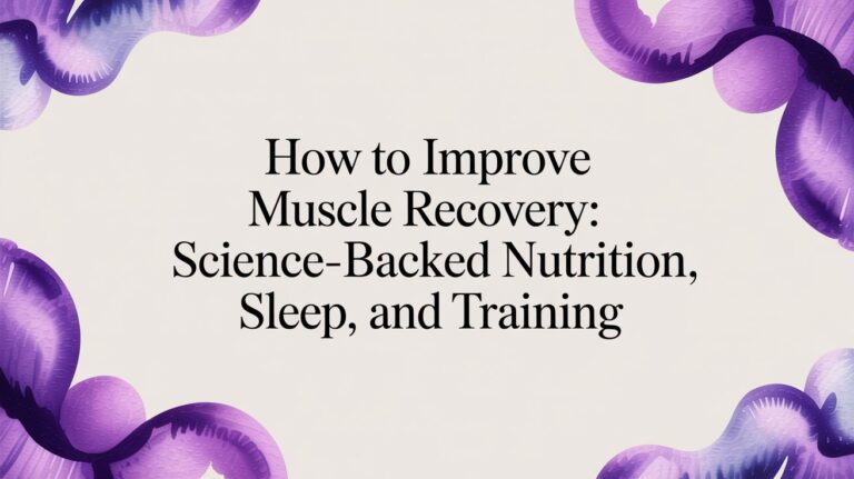 How to Improve Muscle Recovery: Science-Backed Nutrition, Sleep, and Training