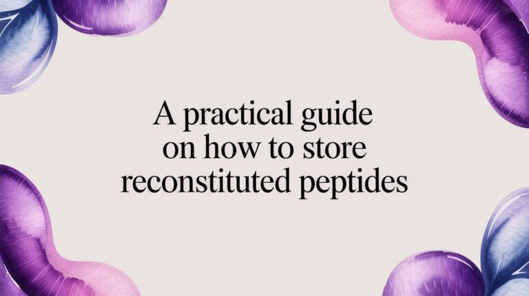 A Practical Guide on How to Store Reconstituted Peptides