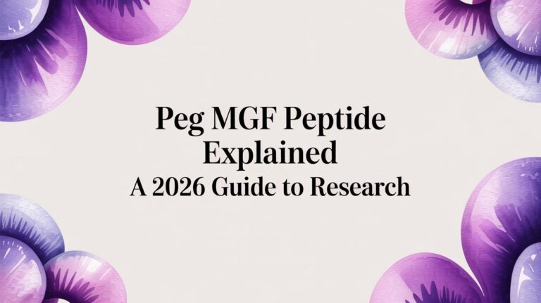 PEG MGF Peptide Explained A 2026 Guide to Research